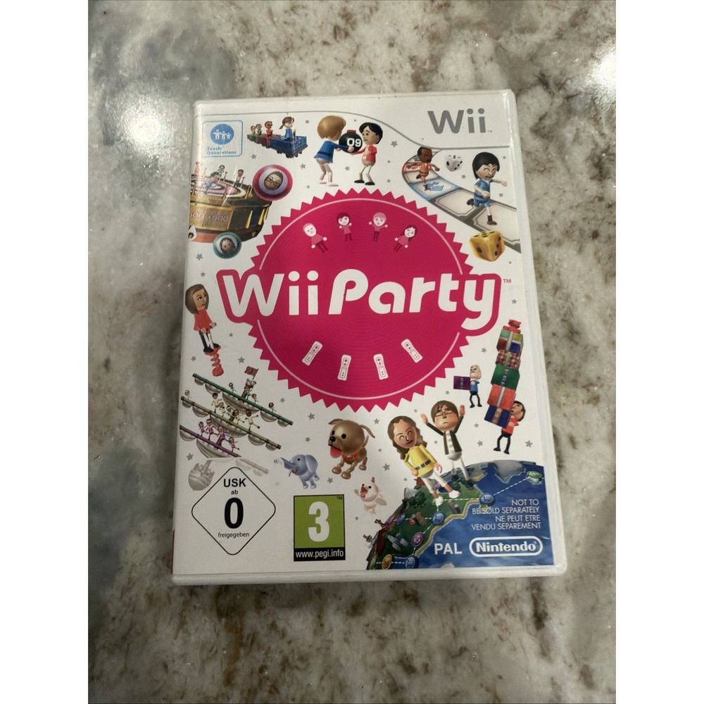 Wii Party (European) PAL Version w/ Manual-Good Untested *DOESNT WORK ON US WII*